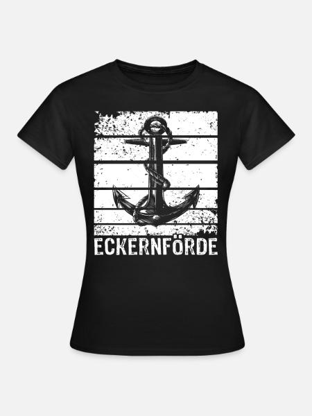 Eckernförde Eckernförder - Frauen T-Shirt - Schwarz