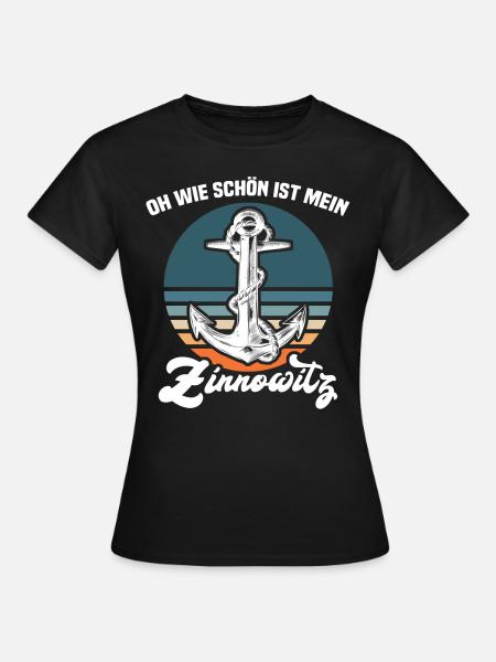 Zinnowitz Sprüche - Frauen T-Shirt - Schwarz