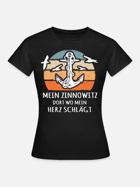 Zinnowitz - Frauen T-Shirt - Schwarz