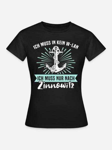 Zinnowitz Zinnowitzer - Frauen T-Shirt - Schwarz