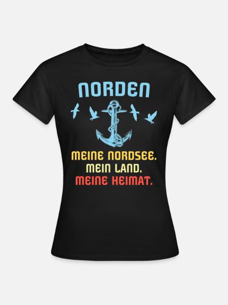 Norden - Frauen T-Shirt - Schwarz