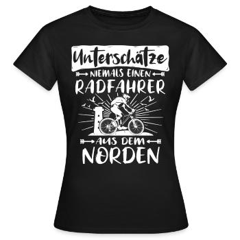 Norden Nordener Norddeutsche - Frauen T-Shirt - Schwarz - Vorne - AI Model Female 172 dark (172cm)