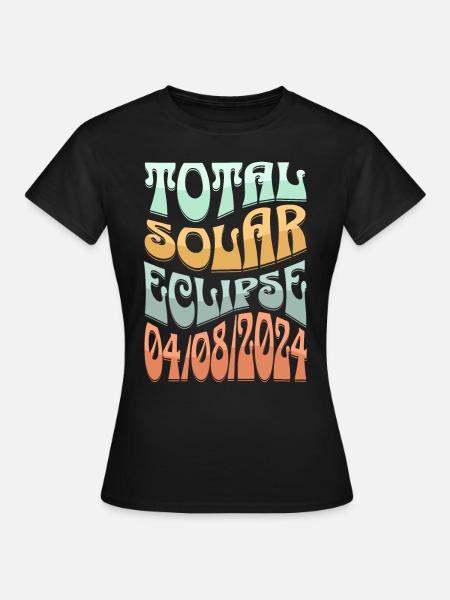 Sonnenfinsternis - Frauen T-Shirt - Schwarz