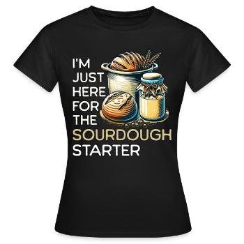 Sauerteig Starter - Frauen T-Shirt - Schwarz - Vorne - AI Model Female 172 dark (172cm)