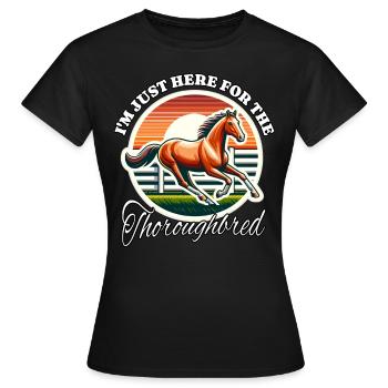 Cavalier pur-sang - T-shirt Femme - noir - Devant - AI Model Female 172 dark (172cm)