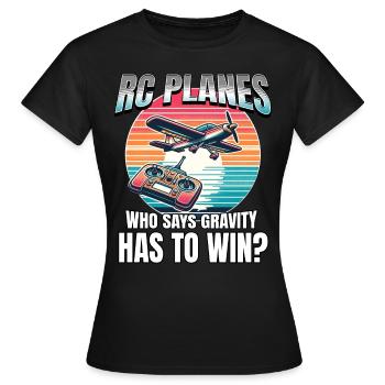 Maquette d’avion Maquette d’avion - T-shirt Femme - noir - Devant - AI Model Female 172 dark (172cm)