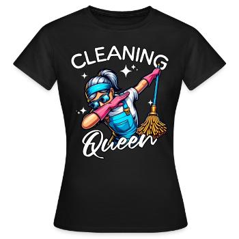 Femme de ménage - T-shirt Femme - noir - Devant - AI Model Female 172 dark (172cm)