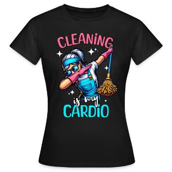 Femme de ménage - T-shirt Femme - noir - Devant - AI Model Female 172 dark (172cm)