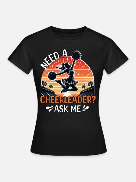 Cheerleader - Frauen T-Shirt - Schwarz