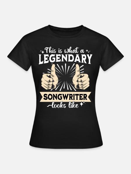 Legendärer Songwriter - Frauen T-Shirt - Schwarz