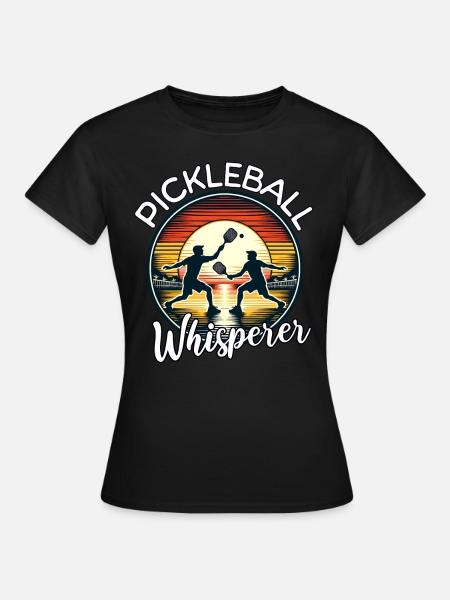 Pickleball Flüsterer - Frauen T-Shirt - Schwarz
