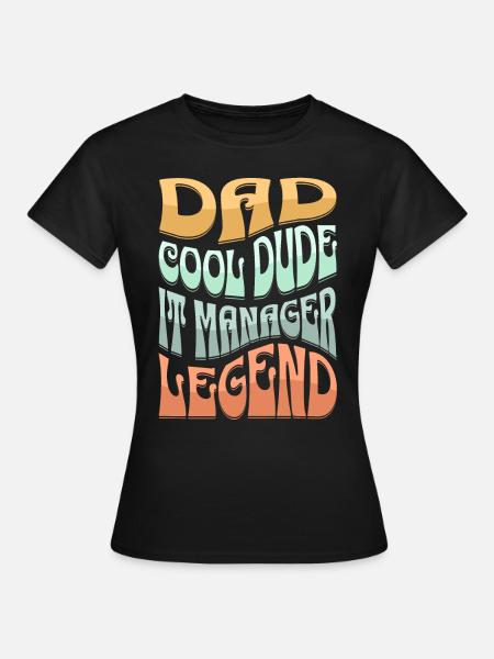 Papa Responsable Informatique - T-shirt Femme - noir