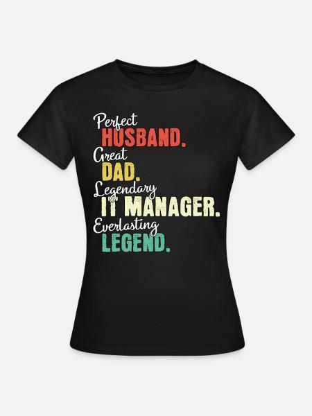 IT Manager Papa - Frauen T-Shirt - Schwarz