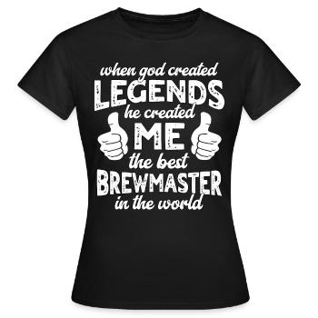 Bester Braumeister Legende - Frauen T-Shirt - Schwarz - Vorne - AI Model Female 172 dark (172cm)