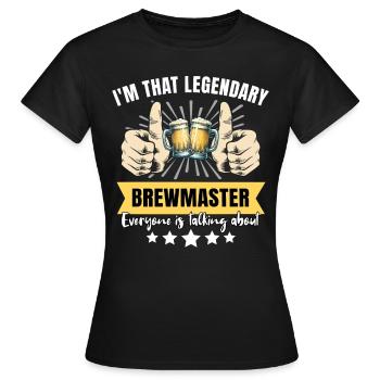 Legendärer Braumeister - Frauen T-Shirt - Schwarz - Vorne - AI Model Female 172 dark (172cm)
