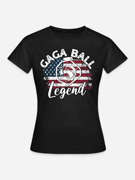 Gaga Ball Sprüche - Frauen T-Shirt - Schwarz