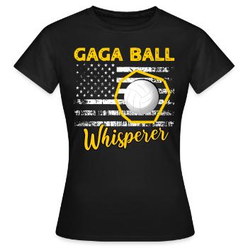 Dictons de Gaga Ball - T-shirt Femme - noir - Devant - AI Model Female 172 dark (172cm)