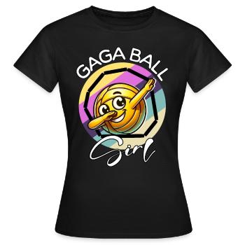 Gaga Ball Girl - T-shirt Femme - noir - Devant - AI Model Female 172 dark (172cm)