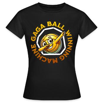 Gaga Ball Gagnant - T-shirt Femme - noir - Devant - AI Model Female 172 dark (172cm)