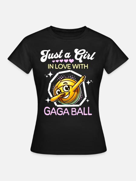 Gaga Ball Mädchen - Frauen T-Shirt - Schwarz
