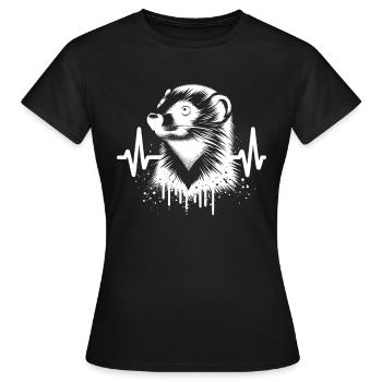 Martre Cardio - T-shirt Femme - noir - Devant - AI Model Female 172 dark (172cm)