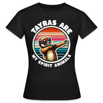 Lustige Marder Sprüche - Frauen T-Shirt - Schwarz - Vorne - AI Model Female 172 dark (172cm)