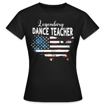 Tanzlehrer - Frauen T-Shirt - Schwarz - Vorne - AI Model Female 172 dark (172cm)
