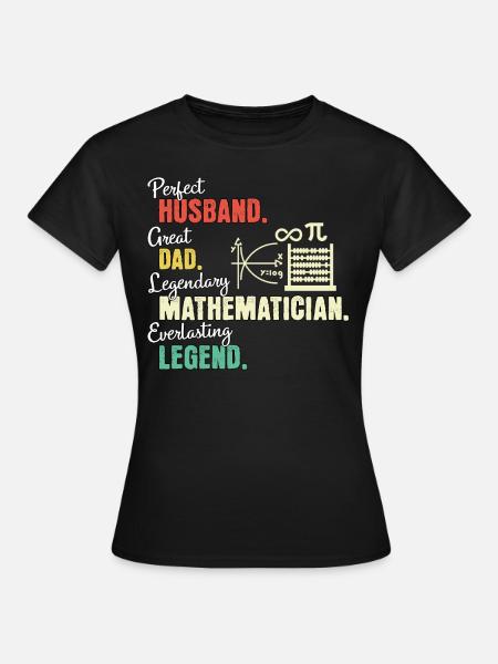 Papa mathématicien - T-shirt Femme - noir