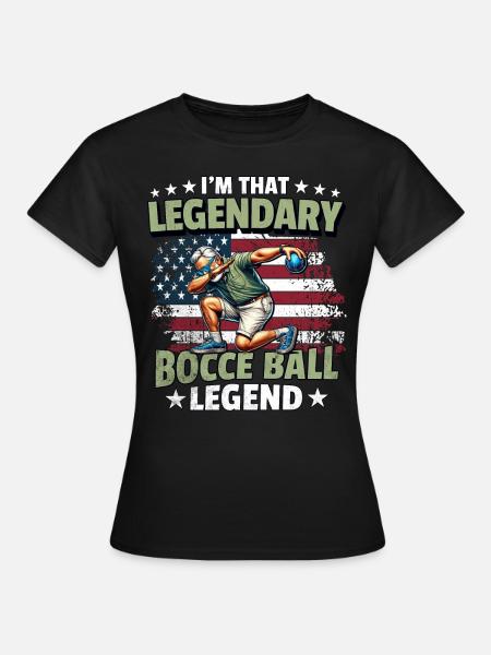 Légende de la pétanque - T-shirt Femme - noir
