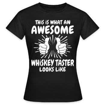 Whiskey Drinkers - Women's T-Shirt - black - Front - AI Model Female 172 dark (172cm)