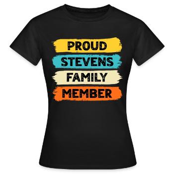 Proud Stevens - Women's T-Shirt - black - Front - AI Model Female 172 dark (172cm)