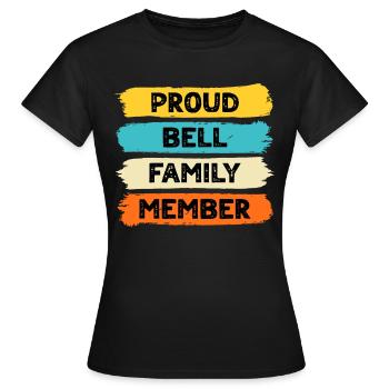 Stolzer Bell - Frauen T-Shirt - Schwarz - Vorne - AI Model Female 172 dark (172cm)