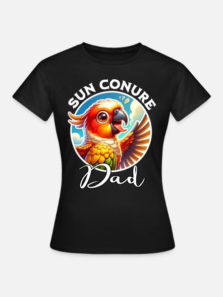 Sun Conure Dad - Frauen T-Shirt - Schwarz