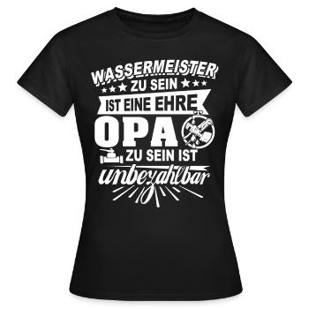 Grand-père maître de l’eau - T-shirt Femme - noir - Devant - AI Model Female 172 dark (172cm)