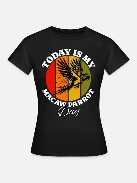 Papageie - Frauen T-Shirt - Schwarz
