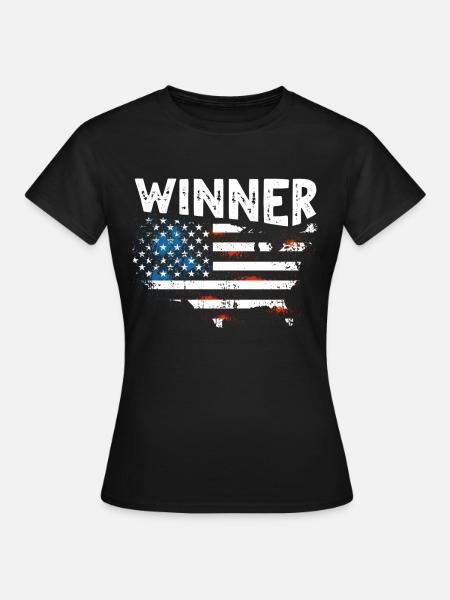 Gewinner US Winner - Frauen T-Shirt - Schwarz
