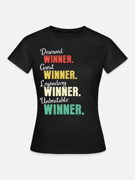 Gewinner - Frauen T-Shirt - Schwarz