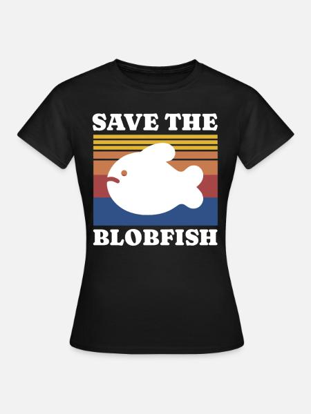 Save Blobfish - Frauen T-Shirt - Schwarz