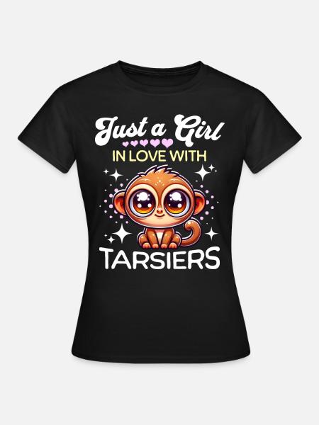 Koboldmaki Mädchen Tarsier - Frauen T-Shirt - Schwarz