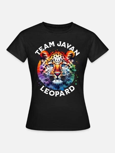 Java Leopard Sprüche - Frauen T-Shirt - Schwarz