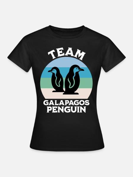 Galapagos Pinguin Sprüche - Frauen T-Shirt - Schwarz