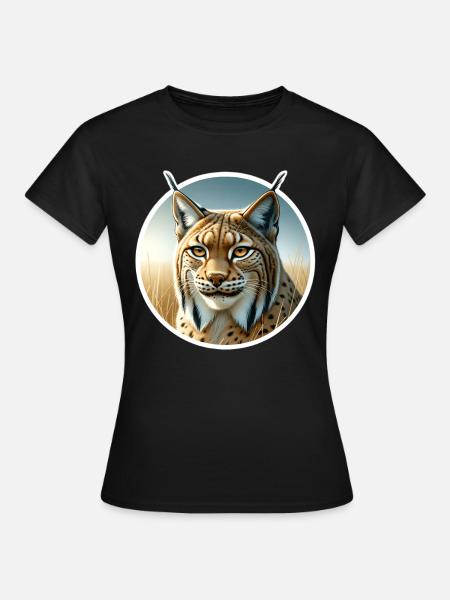 Iberischer Luchs - Frauen T-Shirt - Schwarz