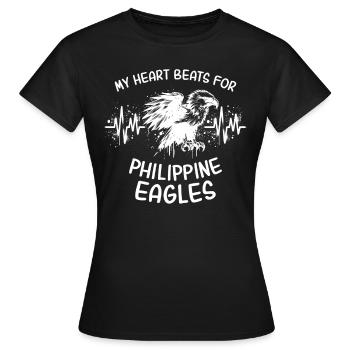 Affenadler Herzlinie - Frauen T-Shirt - Schwarz - Vorne - AI Model Female 172 dark (172cm)