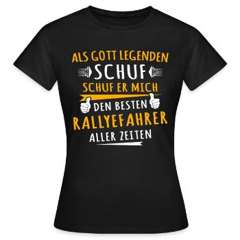 Rally driver - Women's T-Shirt - black - Front - AI Model Female 172 dark (172cm)