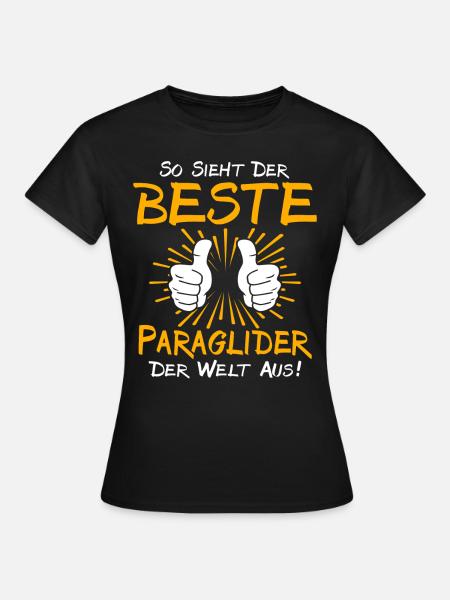 Paraglider Geschenkidee - Frauen T-Shirt - Schwarz