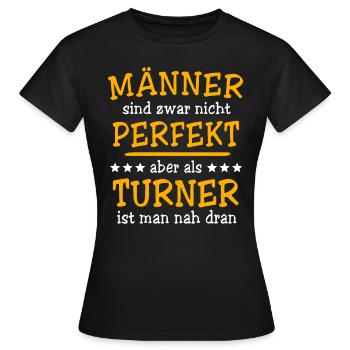 Turner Turnen - Frauen T-Shirt - Schwarz - Vorne - AI Model Female 172 dark (172cm)