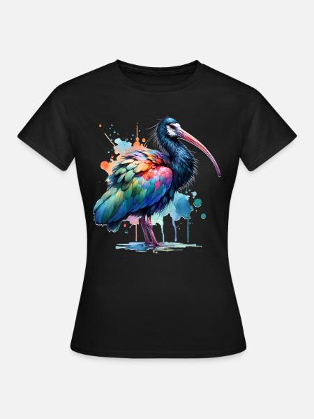 Waldrapp - Frauen T-Shirt - Schwarz