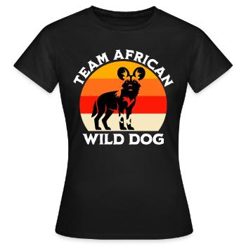Dictons de chiens sauvages d’Afrique - T-shirt Femme - noir - Devant - AI Model Female 172 dark (172cm)
