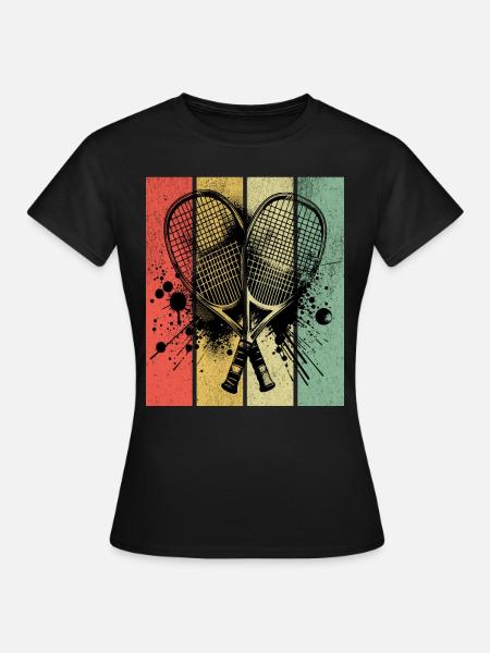 Squash Retro - Frauen T-Shirt - Schwarz