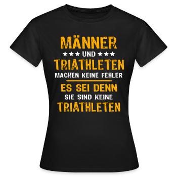 Triathlète Triathlon - T-shirt Femme - noir - Devant - AI Model Female 172 dark (172cm)